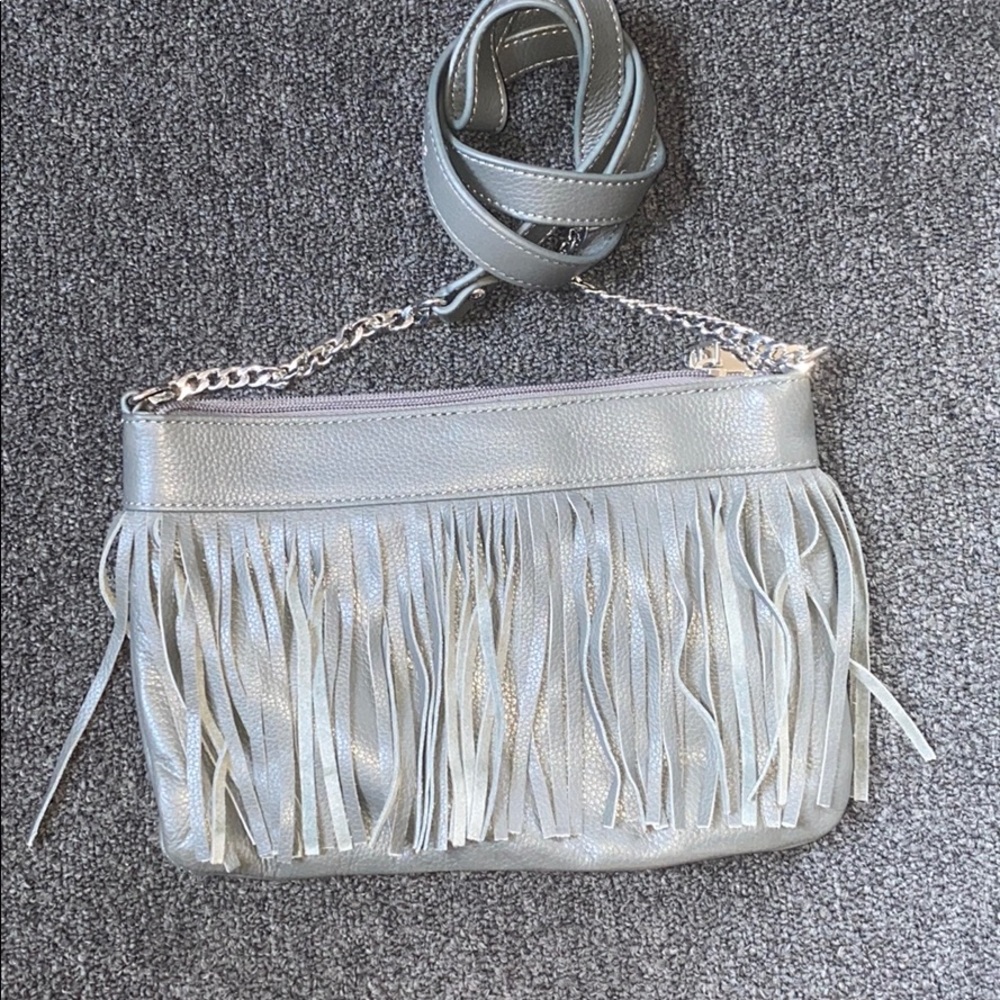 Grey crossbody bag